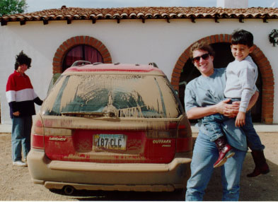 Subaru after offroading (photo)