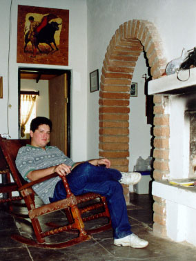 Ruben sitting like his dad(photo)